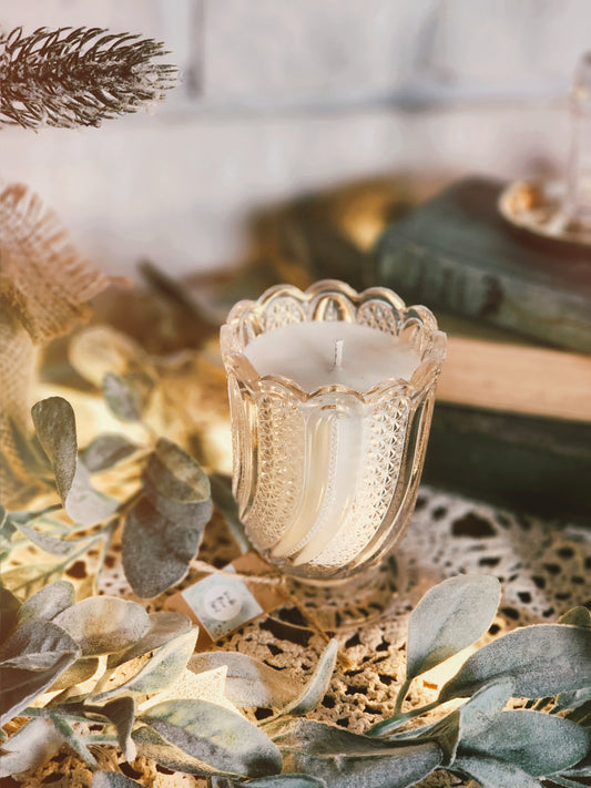 Vintage Glass Candle - Vanilla Bean Noel