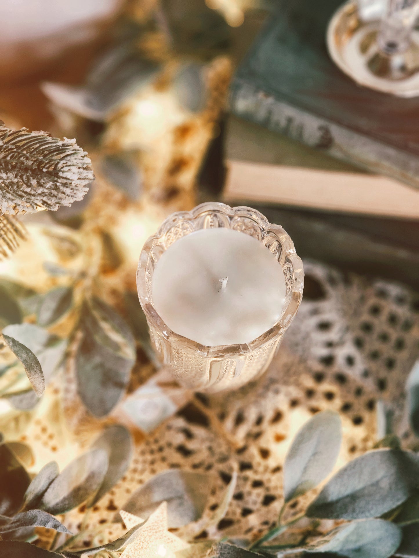 Vintage Glass Candle - Vanilla Bean Noel