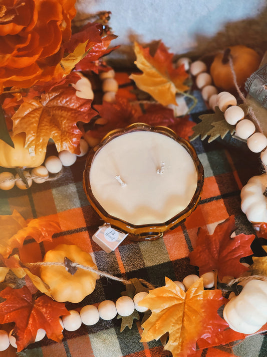 Vintage Amber Glass - Fall Harvest